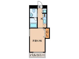 ワイズコ－ト難波ＷＥＳＴの物件間取画像